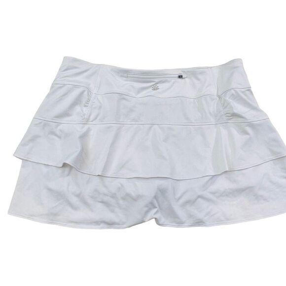Athleta Women's Wherever Ruffled Layered Active Golf Tennis Skirt Skort XXL - Picture 2 of 6